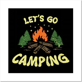 Let's Go Camping Posters and Art